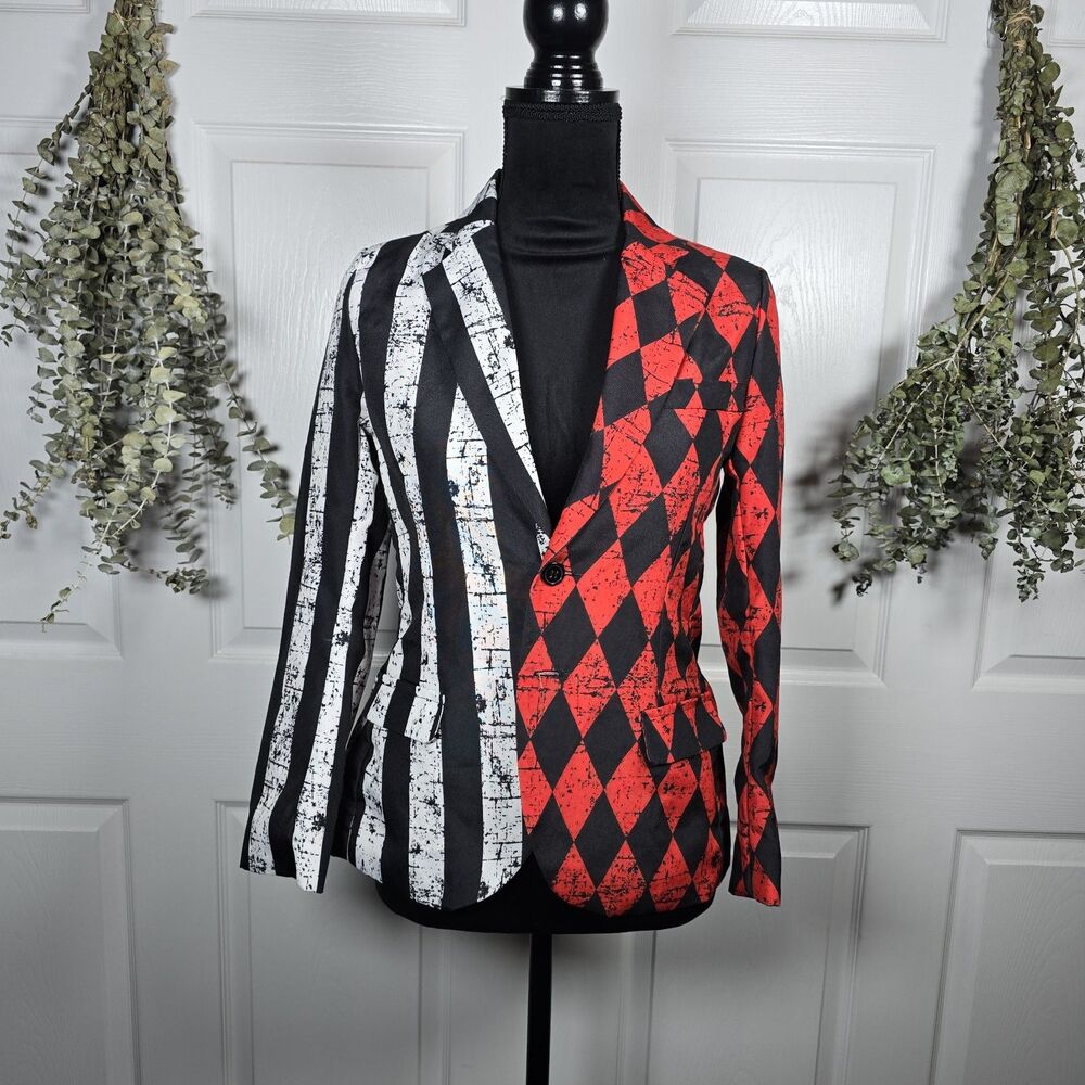 Spirit Halloween Harley Quinn Blazer Jacket Joker Costume Child L (12-14) Clown